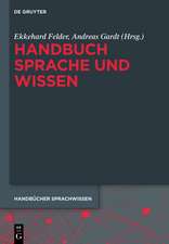 Handbuch Sprache und Wissen