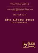 Ding – Substanz – Person: Eine Alltagsontologie