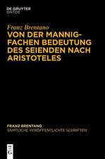 Von der mannigfachen Bedeutung des Seienden nach Aristoteles