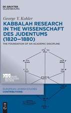 Kabbalah Research in the Wissenschaft des Judentums (1820¿1880)