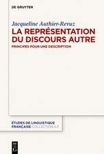 La Représentation du Discours autre