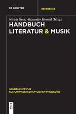 Handbuch Literatur & Musik