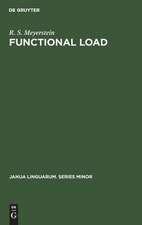 Functional load: descriptive limitations alternatives of assessment and extensions of application