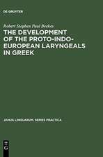 The Development of the Proto-Indo-European Laryngeals in Greek