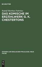 Das Komische im Erzählwerk G. K. Chestertons