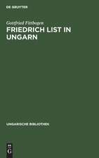 Friedrich List in Ungarn