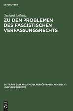 Zu den Problemen des fascistischen Verfassungsrechts: akademische Antrittsvorlesung