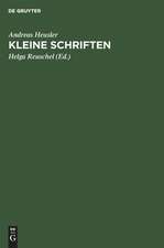 Kleine Schriften