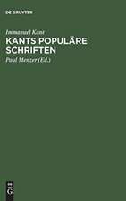 [Populäre Schriften] Kants populäre Schriften