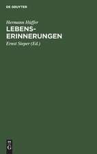 Lebenserinnerungen: mit Personenregister