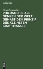 Philosophie als Denken der Welt gemäß dem Prinzip des kleinsten Kraftmaßes: Prolegomena zu einer Kritik der reinen Erfahrung