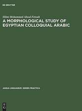 A morphological study of Egyptian colloquial Arabic