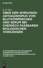 Über den Wirkungsantagonismus von Sutkörperchen und Serum bei chemisch faßbaren biologischen Vorgängen