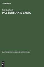 Pasternak's lyric: A study of sound and imagery