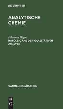 Gang der qualitativen Analyse: aus: Analytische Chemie, 2