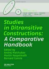 Studies in Ditransitive Constructions: A Comparative Handbook