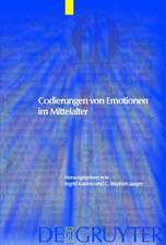 Codierungen von Emotionen im Mittelalter / Emotions and Sensibilities in the Middle Ages
