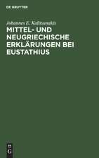 Mittel- und neugriechische Erklärungen bei Eustathius