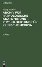 Rudolf Virchow: Archiv für pathologische Anatomie und Physiologie und für klinische Medicin. Band 125