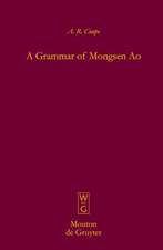 A Grammar of Mongsen Ao