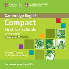 Compact First for Schools - Second edition. Class audio CD