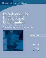 Introduction to International Legal English Teacher's Book