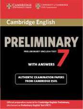 Cambridge Preliminary English Test 7 / Student's Book with answers