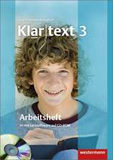 Klartext 3 Arbeitsheft mit CD-ROM. Ausgabe Südwest