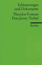 Frau Jenny Treibel. Erläuterungen und Dokumente