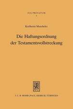 Die Haftungsordnung Der Testamentsvollstreckung