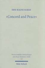 Concord and Peace