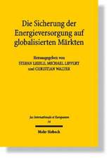 Die Sicherung der Energieversorgung auf globalisierten Märkten