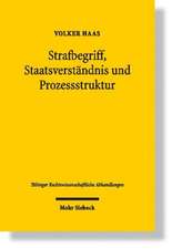 Strafbegriff, Staatsverstandnis Und Prozessstruktur