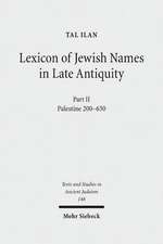 Lexicon of Jewish Names in Late Antiquity