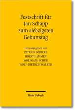 Festschrift Fur Jan Schapp Zum Siebzigsten Geburtstag: Mediation Ohne Mediator