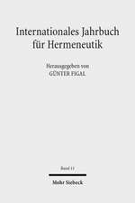 Internationales Jahrbuch Fur Hermeneutik