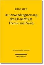 Der Anwendungsvorrang des EU-Rechts in Theorie und Praxis