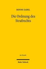 Die Ordnung Des Strafrechts