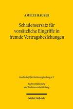 Schadensersatz für vorsätzliche Eingriffe in fremde Vertragsbeziehungen