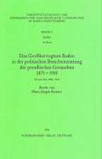 Das Grossherzogtum Baden in Der Politischen Berichterstattung Der Preussischen Gesandten 1871 -1918: 1900-1918