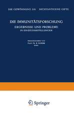 Die Immunitätsforschung Ergebnisse und Probleme in Einƶeldarstellungen: Band V: Die Gewöhnung an Nichtantigene Gifte