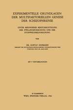 Experimentelle Grundlagen der Multifaktoriellen Genese der Schizophrenie: Unter Besonderer Berücksichtigung der Zwillingsforschung und der Stoffwechselforschung