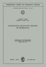 Quantitative-Qualitative Measure of Information: Course held at the Department of Automation and Information, June - July 1972