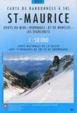 Swisstopo 1 : 50 000 St-Maurice Ski