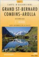 Swisstopo 1 : 50 000 Grand St-Bernhard - Combins - Arolla