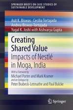 Creating Shared Value: Impacts of Nestlé in Moga, India