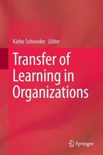 Transfer of Learning in Organizations