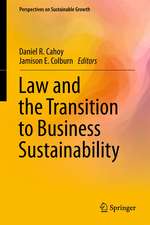 Law and the Transition to Business Sustainability