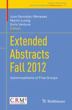 Extended Abstracts Fall 2012