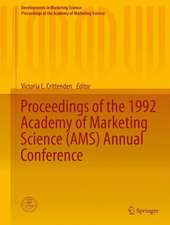 Proceedings of the 1992 Academy of Marketing Science (AMS) Annual Conference